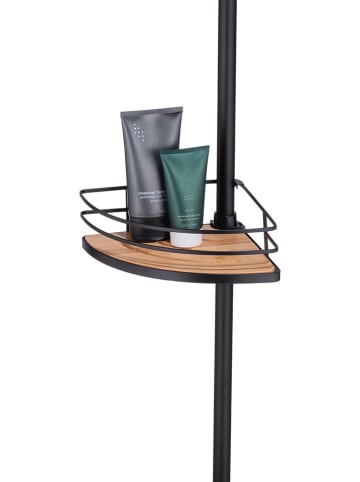 Wenko Telescopisch hoekrek zwart/lichtbruin - (B)31 x (H)65 x (D)20 cm