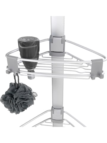 Wenko Telescopisch hoekrek zilverkleurig - (B)35,5 x (H)188 x (D)19,5 cm