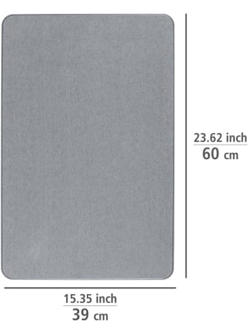 Wenko Dywanik łazienkowy w kolorze szarym - 60 x 39 cm