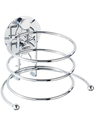 Wenko Haartrocknerhalter in Silber - (B)14 x (H)7,5 x (T)11,5 cm