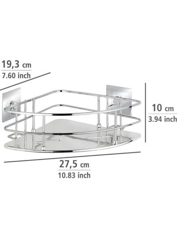 Wenko Duschablage in Silber - (B)27,5 x (H)10 x (T)19,3 cm