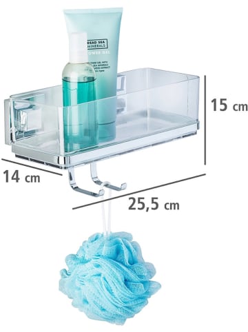 Wenko Duschablage in Transparent - (B)25,5 x (H)15 x (T)14 cm