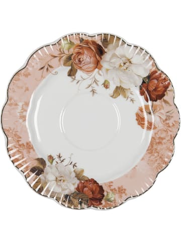 Clayre & Eef Kaffeetasse in Rosa/ Weiß - 200 ml