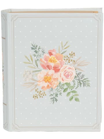 Clayre & Eef Aufbewahrungsbox in Hellblau/ Rosa - (B)14 x (H)17 x (T)5 cm