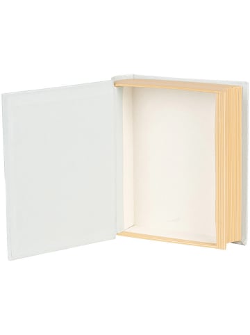 Clayre & Eef Opbergbox lichtblauw/lichtroze - (B)14 x (H)17 x (D)5 cm
