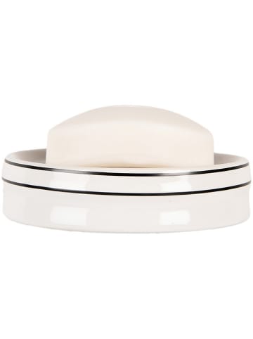 Clayre & Eef Zeepschaaltje wit - (H)3 x  Ø 12 cm