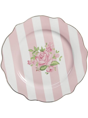 Clayre & Eef Frühstücksteller in Rosa - Ø 20 cm