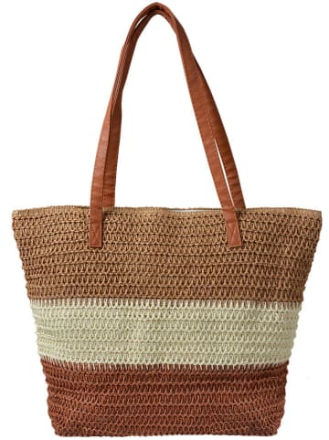 Clayre & Eef Shopper bruin - (B)50 x (H)40 x (D)13 cm