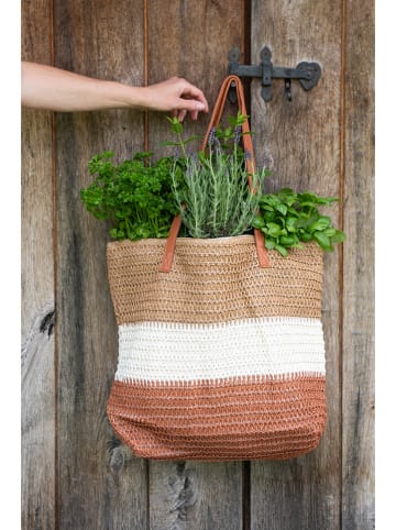 Clayre & Eef Shopper bruin - (B)50 x (H)40 x (D)13 cm