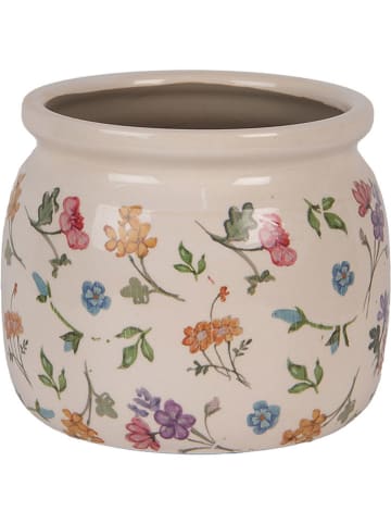 Clayre & Eef Doniczka ze wzorem - wys. 16 x Ø 13 cm