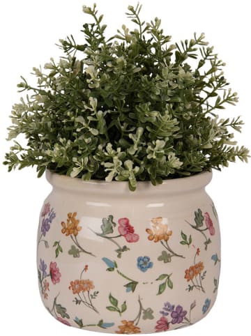 Clayre & Eef Doniczka ze wzorem - wys. 16 x Ø 13 cm