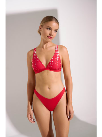 Lisca Bikini-Oberteil "Quito" in Rot/ Weiß