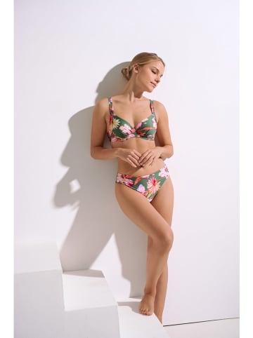 Lisca Bikini-Hose "Rimini" in Grün/ Pink