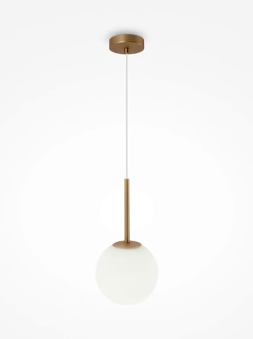 Maytoni Hängeleuchte ''Basic'' in Gold/ Weiß - (H)180 x Ø 18 cm