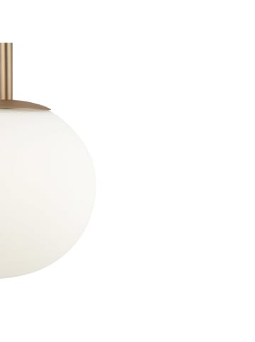 Maytoni Hanglamp "Basic" goudkleurig/wit - (H)180 x Ø 18 cm