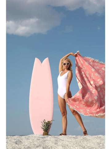 Barine Strandtuch "Palmsprings" in Orange - (L)160 x (B)90 cm