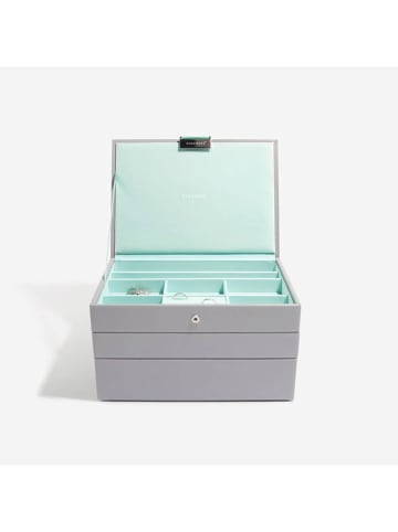 Stackers Schmuckkasten in Grau - (B)25 x (H)18 x (T)3,7 cm