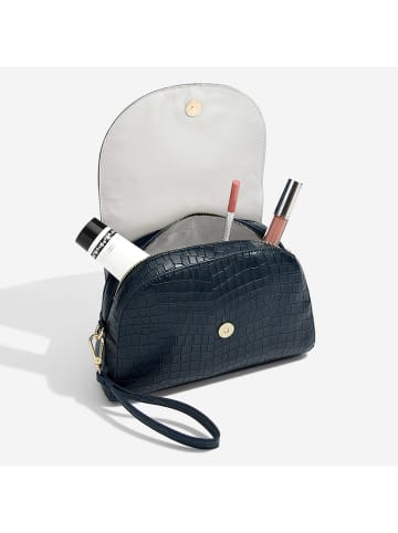 Stackers Kosmetiktasche in Dunkelblau - (B)25,5 x (H)18,5 x (T)7,5 cm