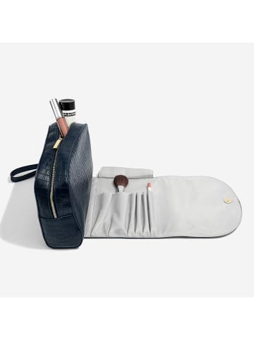 Stackers Kosmetiktasche in Dunkelblau - (B)25,5 x (H)18,5 x (T)7,5 cm