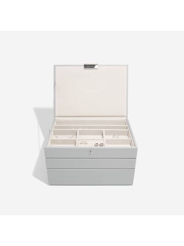 Stackers Schmuckkasten in Grau - (B)25 x (H)18 x (T)13,7 cm