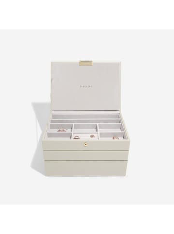 Stackers Schmuckkasten in Creme - (B)25 x (H)18 x (T)13,7 cm