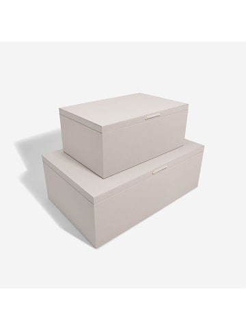 Stackers 2-delige set: opbergkisten taupe