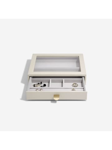 Stackers Schmuckkasten "Classic" in Creme - (B)25 x (H)18 x (T)5,6 cm