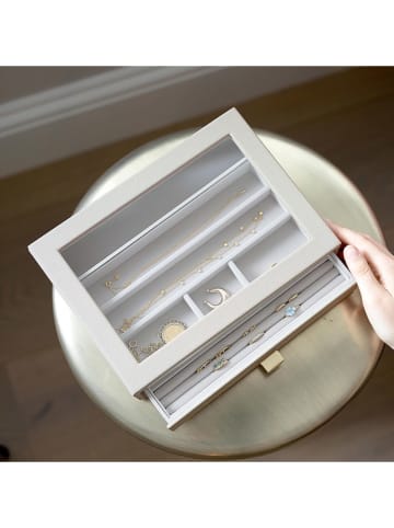 Stackers Schmuckkasten "Classic" in Creme - (B)25 x (H)18 x (T)5,6 cm