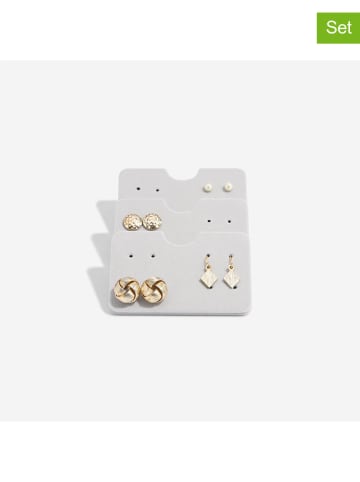 Stackers 3er-Set: Ohrring-Aufhänger in Grau - (B)7,5 x (H)5 cm