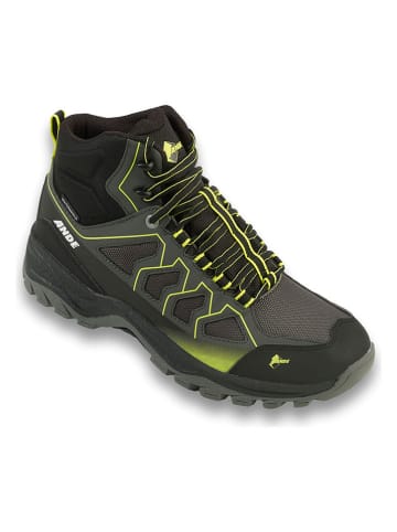 Ande Buty trekkingowe "Cobra Mid" w kolorze zielono-szaro-czarnym