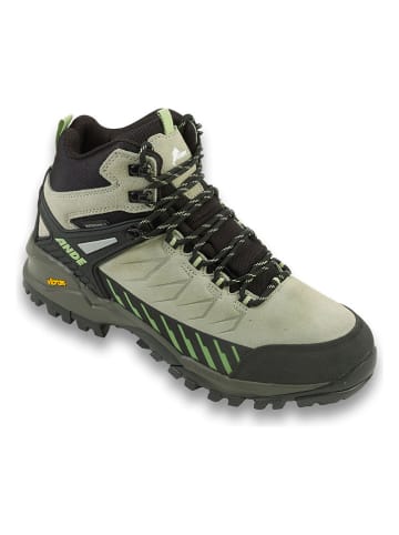 Ande Leder-Trekkingschuhe "Sniper High" in Salbei/ Schwarz