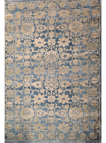 deco Rugs & Carpet Kurzflor-Teppich "Antalya" in Blau/ Beige