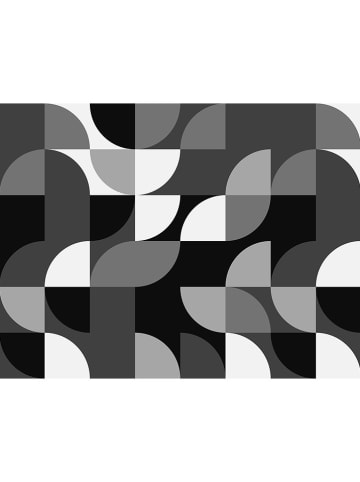 deco Rugs & Carpet Vinyl tapijt zwart/grijs