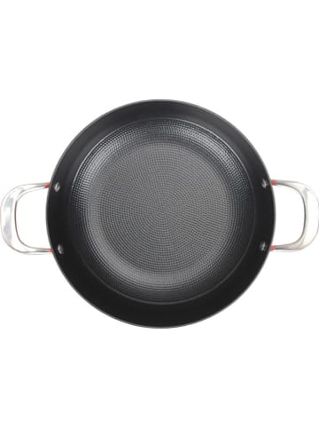 Laguiole 2-delige set: serveerpan met deksel "AirIron'' rood - Ø 28 cm
