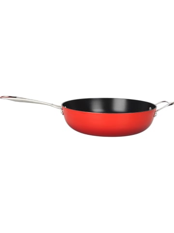 Laguiole 2-delige set: braadpan met deksel "Airlron" rood - Ø 28 cm