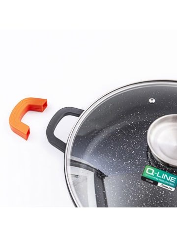 Laguiole 2tlg. Set: Kochtopf ''Greblon'' in Grau - 23,5 l