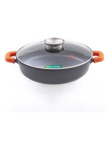 Laguiole 2tlg. Set: Servierpfanne ''Greblon'' in Grau - Ø 36 cm