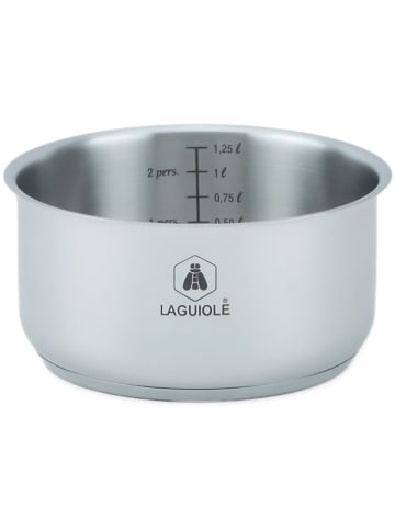 Laguiole 3-delige steelpannenset zilverkleurig