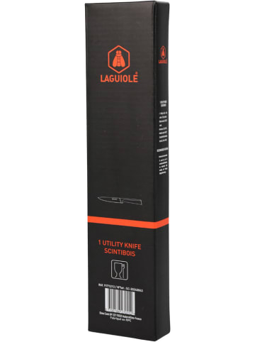Laguiole Schälmesser ''ScintiBois'' in Schwarz - (L)24 cm