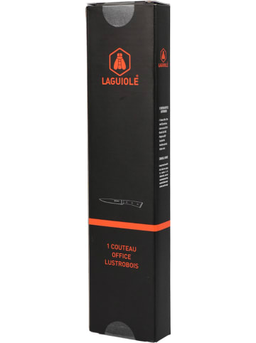 Laguiole Schälmesser ''LustroBois'' in Schwarz - (L)24 cm