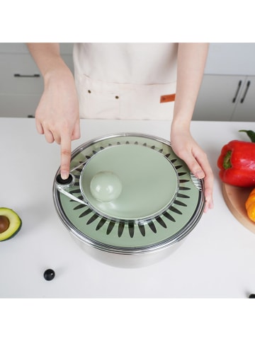 Laguiole Wirówka do sałaty w kolorze srebrno-zielonym - Ø 24,5 cm