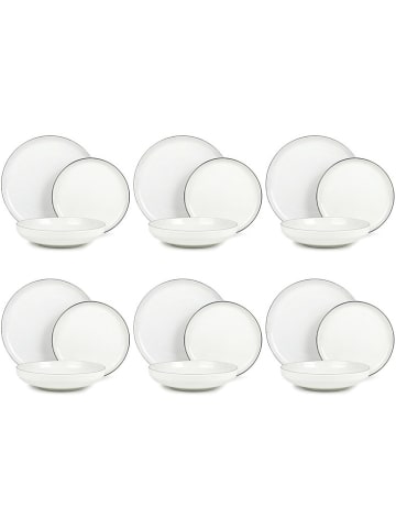 Laguiole 18-delig tafelservies "Sélène" wit