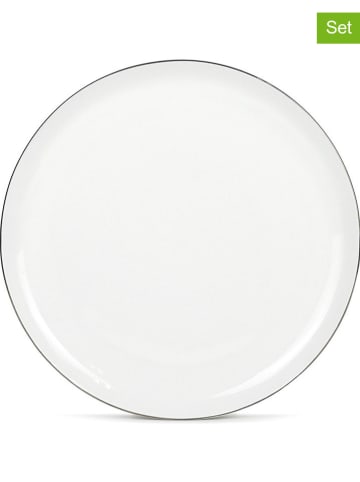 Laguiole Talerze obiadowe (6 szt.) "Sélène" w kolorze białym - Ø 27,2 cm