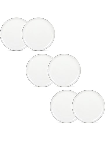 Laguiole 6-delige set: dinerborden ''Sélène'' wit - Ø 27,2 cm