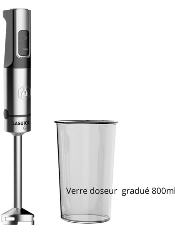 Laguiole Stabmixer in Silber/ Schwarz