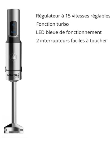 Laguiole Stabmixer in Silber/ Schwarz