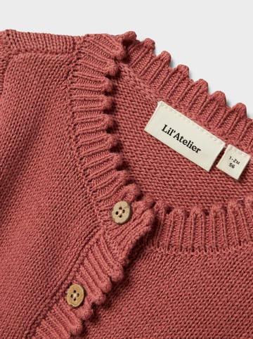 Lil Atelier Kardigan "Lola" w kolorze ciemnoczerwonym