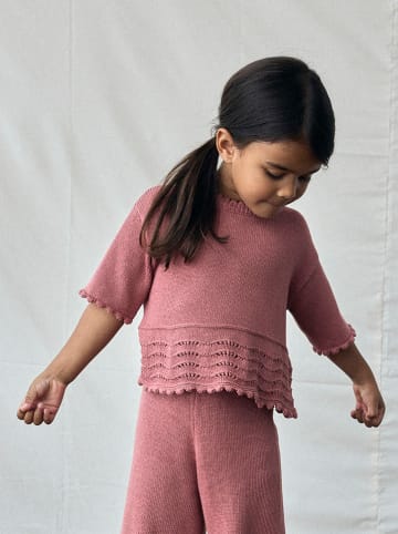 Lil Atelier Strickshirt "Lola" in Dunkelrot