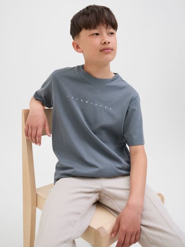 JACK & JONES Junior Shirt "Star" in Blau/ Grau