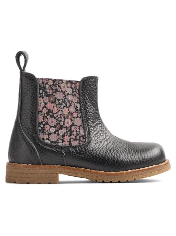Wheat Leder-Chelsea-Boots in Schwarz